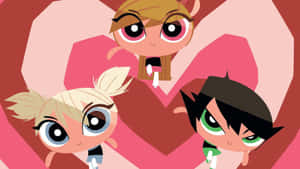 “the Powerpuff Girls Show Love And Compassion For The Whole World” Wallpaper