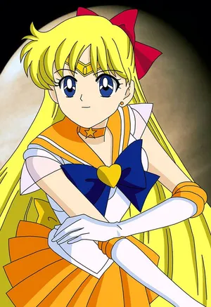 “the Pretty Guardian And Lover Of Love And Justice, Sailor Venus!” Wallpaper