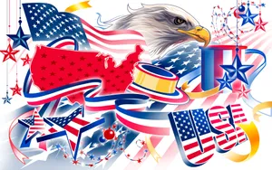 The Pride Of American Eagle Flies High Wallpaper