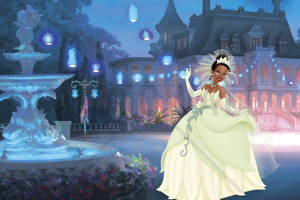 The Princess And The Frog Tiana Green Dress Wallpaper