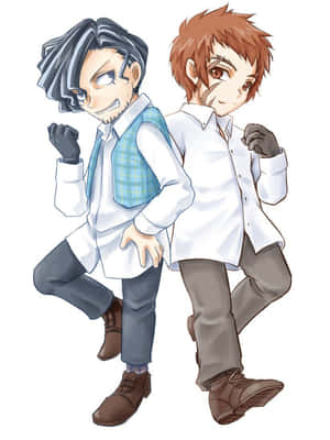 The Promised Neverland's Lucas In A Dramatic Pose Wallpaper