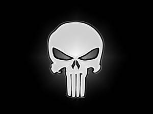 The Punisher's Skull Symbol Of Justice Wallpaper