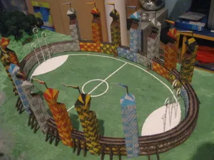 The Quidditch Pitch At Hogwarts School Of Witchcraft And Wizardry Wallpaper