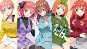 The Quintessential Quintuplets Collage Photo Wallpaper