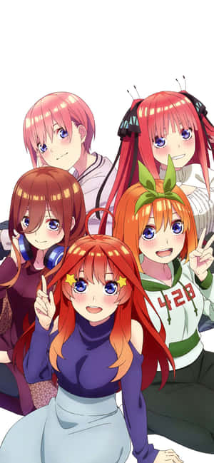 The Quintessential Quintuplets Lead Characters Wallpaper