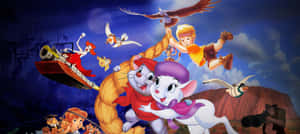 The Rescuers Down Under - Bernard And Bianca's Thrilling Adventure Wallpaper