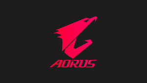 The Rgb Aorus Logo In Classic Black Wallpaper