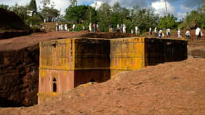 The Rock-hewn Churches In Lalibela Wallpaper