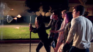 The Runaways Cast In Action Wallpaper