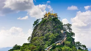 The Scenic Mount Popa In Mandalay Wallpaper