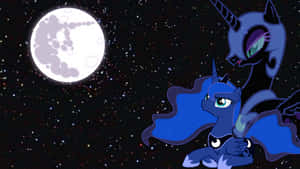 The Shadow Of Nightmare Moon Looms Over Equestria Wallpaper