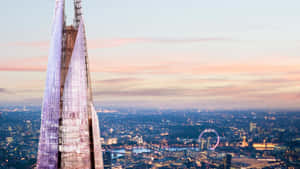 The Shard In Purple Lights Wallpaper