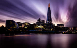 The Shard Purple Aesthetic Photography Wallpaper