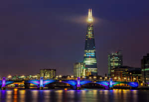 The Shard Shimmering City Lights Wallpaper