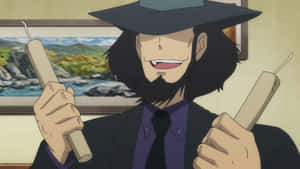 The Sharpshooter: Lupin Iii's Daisuke Jigen Wallpaper