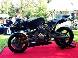 The Sheer Power And Elegance Of A Vyrus Motorcycle Wallpaper