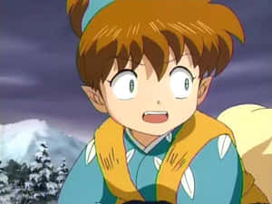 The Shippo Plush Toy On A Blue Background Wallpaper