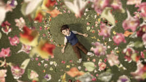 The Shivering Truth Boy With Flowers Wallpaper