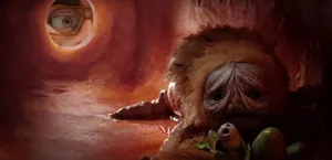 The Shivering Truth Eye Peeking Wallpaper