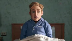 The Shivering Truth Man On Bed Wallpaper