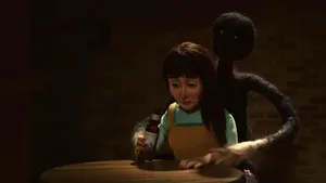 The Shivering Truth Shadow Behind Girl Wallpaper