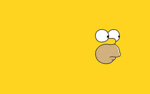 The Simpsons Homer Simpson Minimalist Wallpaper