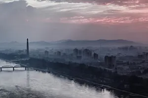 The Skyline Of Pyongyang At Dusk Wallpaper
