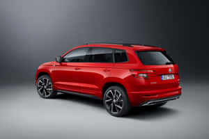 The Sleek And Stylish Škoda Karoq On The Road Wallpaper