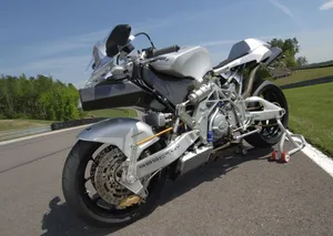 The Sleek Vyrus Motorcycle, Epitome Of Speed And Elegance Wallpaper