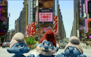 The Smurfs New York Wallpaper