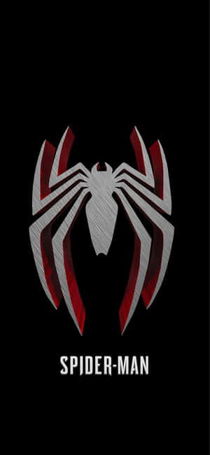 The Spider - Man Logo On A Black Background Wallpaper