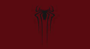 The Spider - Man Logo On A Red Background Wallpaper