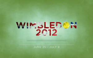 The Spirit Of Wimbledon - British Flag With Wimbledon Lettering Wallpaper