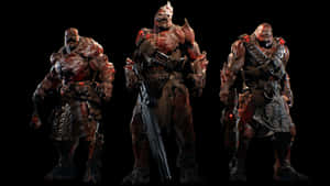 The Squad Comes Together In Gears Of War 1 Wallpaper