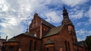 The St. Peter's Church Of Riga Wallpaper