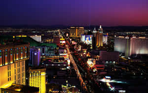 “the Strip Is Sure A Sight! The Las Vegas Skyline At Night” Wallpaper