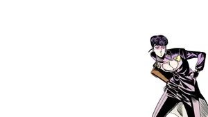 The Stylish And Powerful Josuke Higashikata Poses Confidently In This High-quality Wallpaper. Wallpaper