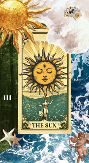 The Sun Tarot Card Wallpaper