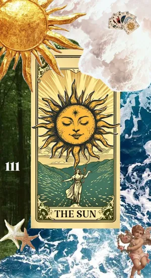 The Sun Tarot Card Wallpaper
