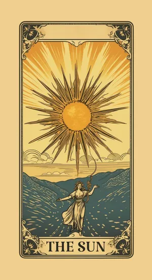 The Sun Tarot Card Wallpaper