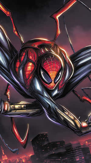 The Superior Spider-man In Action Wallpaper