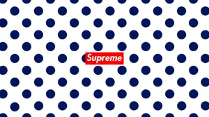 The Supreme Logo In All Its Bold, Celebrated Glory. Wallpaper
