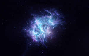 The Surreal Beauty Of The Black And Purple Galaxy Wallpaper