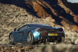 The Swanky Mclaren 570gt In Racetrack Wallpaper