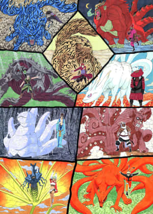 The Tailed Beasts Of The Naruto Universe Wallpaper