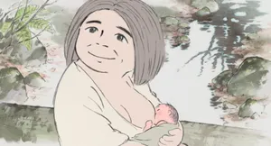 The Tale Of Princess Kaguya In A Magical Forest Wallpaper