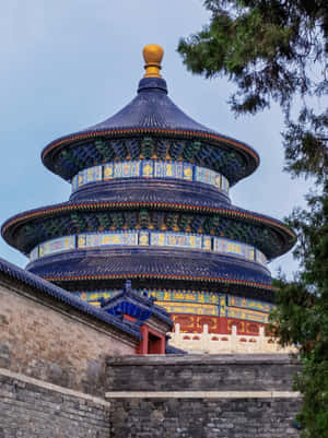 The Temple Of Heaven's Hall Of The Prayer For Good Harvests Wallpaper