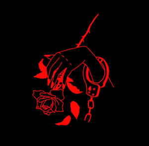 The Ultimate Fusion - Black And Red Aesthetic Wallpaper