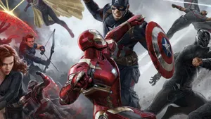 The Ultimate Marvel Showdown - Iron Man Vs Captain America Wallpaper