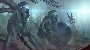 The Ultimate Power Of A Spartan Warrior Wallpaper